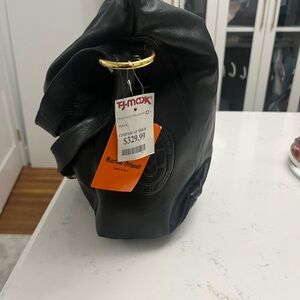 Marino Orlandi - Genuine Leather Made in Italy. Black Leather Shoulder Bag